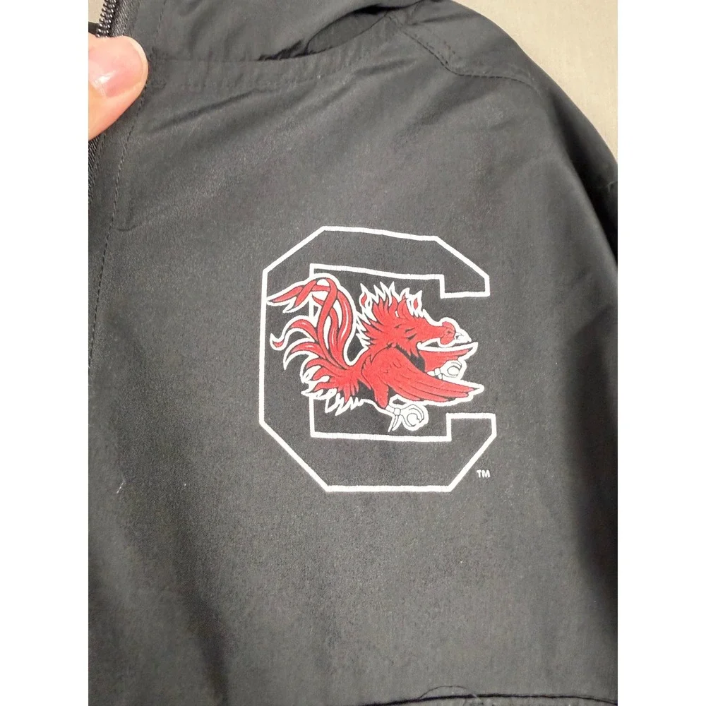 Champion South Carolina Gamecocks Windbreaker Kids XS Black Quarter Zip Hooded
